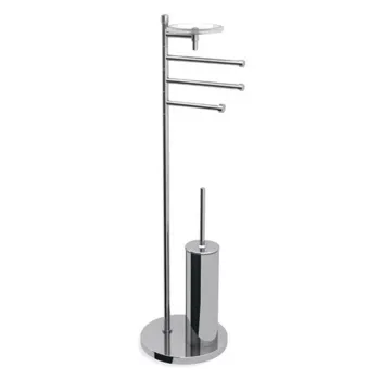 Напольная стойка с ершиком и бумагодержателем Bertocci Cinquecento держателем и мыльницей, хром 11005590000