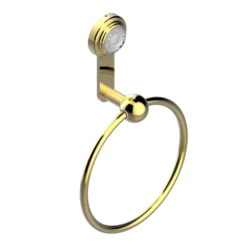 Полотенцедержатель THG Dahlia A41-F01-504N полированное золото