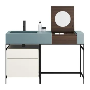 Раковина накладная Cielo I Narcisi NALA PL 130 см голубой