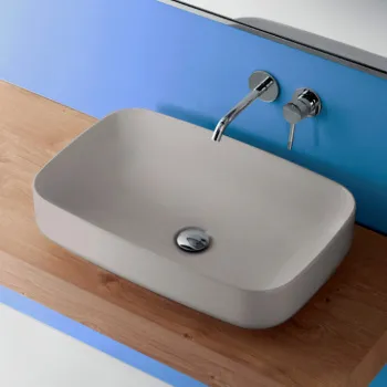 Раковина накладная Kerasan Tribeca 60х38, h 15, Grigio matt 514159