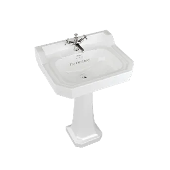 Подвесная раковина Burlington Bespoke/Lettering B5 1TH TRA белый