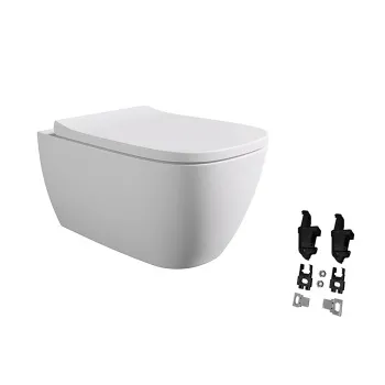 Унитаз подвесной Alice Wunder 45000109SET смыв aliflush+, крепеж, белый матовый