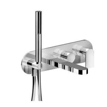 Смеситель для ванны Fantini Mare встраиваемый, излив 200, с ручн.душем, наружная часть, хром 51 02 V021B