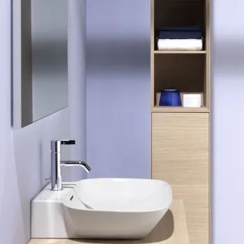 Laufen INO Раковина 560х450х120мм с 1 отв. под смеситель, подвесная, с покр. LLC, цвет: белый