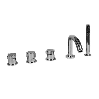 Смеситель на борт ванны Stella Aster на 5 отверстий 3256TR308, хром AT 02304 CR00