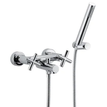 Смеситель для ванны внешнего монтажа Fima Carlo Frattini Maxima с душевым комплектом, хром F5304CR