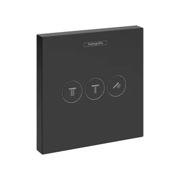 Axor ShowerSelect Запорно-переключающее устройство внешняя часть,черный матовый/хром