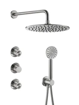 Встраиваемый душевой комплект  Benesque Lumiere 21010402 никель брашированный