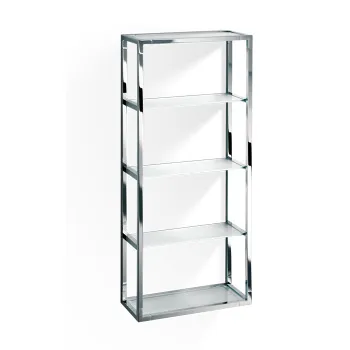 Шкафчик открытый Decor Walther ET 6 35x15x80 стекло сатинированное, хром 702700