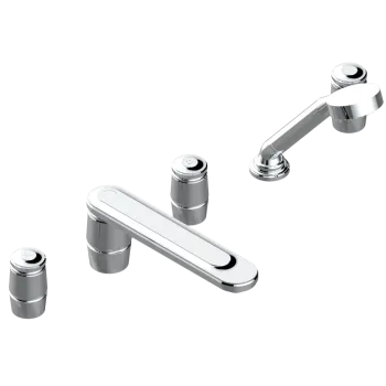 Смеситель на борт ванны THG Corvair U8D-A02-1132SG хром