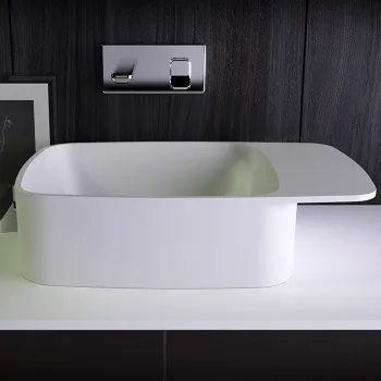 Раковина настольная Knief Pride 67х40х15 без отв под смеситель, белый матовый 0600-073-01