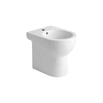 Биде напольное Azzurra Nuvola 46х35см c 1 отв. под смеситель, белый, с креплением vfv NUBIT004600MBI/(NUV546 bi)*1