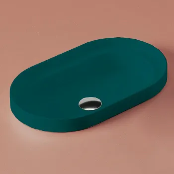 Раковина встраиваемая Artceram Fuori Scala 60х35, verde foresta TFL033 43 00