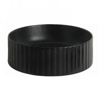 Раковина накладная Artceram Millerighe 44.5х14.5, без отв., без перелива, черный матовый OSL010 17 00