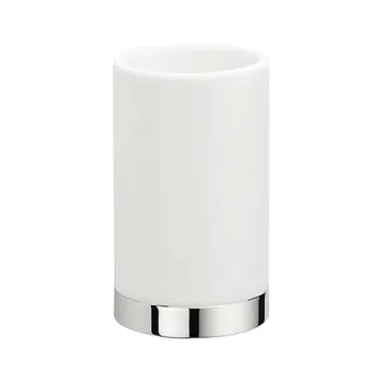 Стакан настольный Colombo Nordic хром/белый B5241.CR-CBO