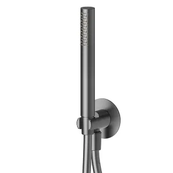 Душевой комплект Newform X-steel 316 вывод, держатель, шланг 150см., и душевая лейка, PVD Brushed gun metal 69645X.59.064