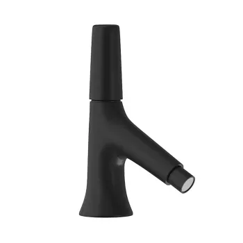 Смеситель для биде Cisal Vita однорычажный, 1 отверстие с донным клапаном, черный матовый VI00055440