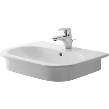 Duravit D-Code Раковина встр., для встраивания сверху, с перел., с 1 отв. под смес., 545x435мм, Цвет: Белый