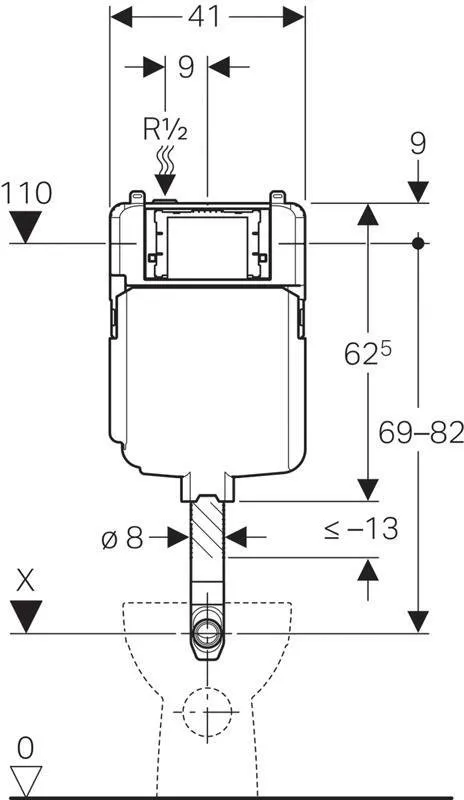 Бачок для унитаза Geberit Sigma 109.791.00.1
