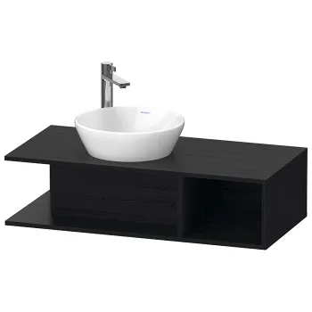 Duravit D-Neo Тумбочка подвесная компакт, 260x1000x480 мм, 1 открытое отделение на правой стороне, цвет: Black Oak