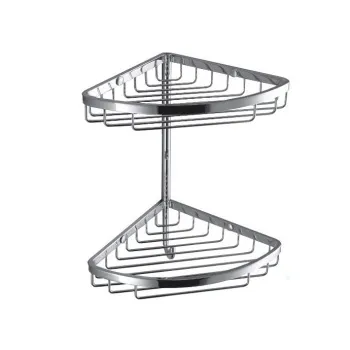 Двойная угловая полочка Colombo Angolari хром B9604.CR