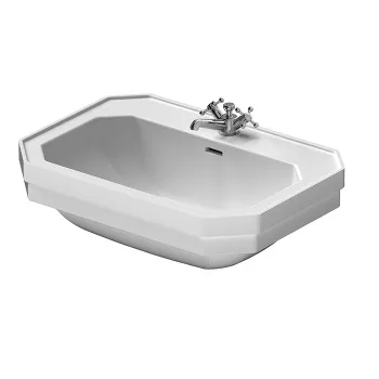 Duravit 1930 Duravit 1930 Раковина с перел., и 3 отв. под смес., 70х50х Н: 20.5см, Цвет: Белый с покрытием WonderGliss