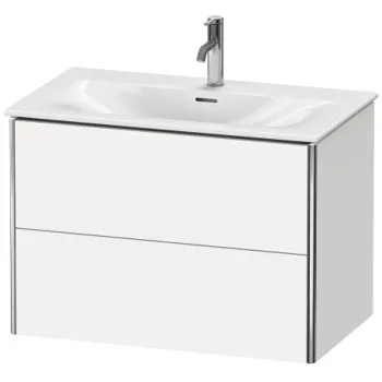 Duravit XSquare Тумба подвесная под раковину # 234483, 2 яшика, 560x810x478мм, цвет White High Gloss