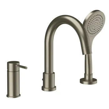 Смеситель для ванны Gessi Emporio Via tortona 18637.149 Finox Brushed Nickel