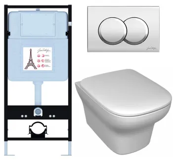 Унитаз c инсталляцией Jacob Delafon Vox E21747RU-CP