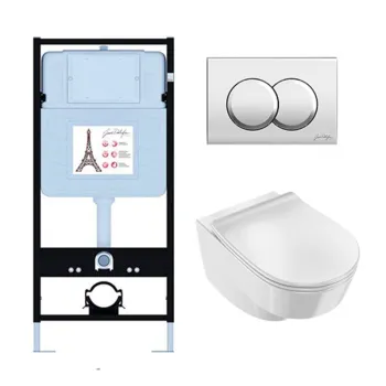 Унитаз c инсталляцией Jacob Delafon Odeon Rive Gauche EDR103-CP