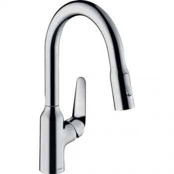 Смеситель для кухни hansgrohe Focus M42, 180, 2jet 71801000 с вытяжным душем