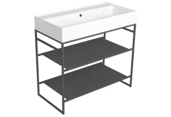 Тумба под раковину напольная Simas Agile AGSA91 91x72 см черный