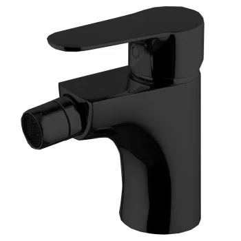 Смеситель для биде Fima Carlo Frattini Serie 22 на 1 отверстие, с донным клапаном, чёрный матовый F3832NS