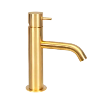 Смеситель для раковины Daniel Tokyo TK606NDP золото брашированное