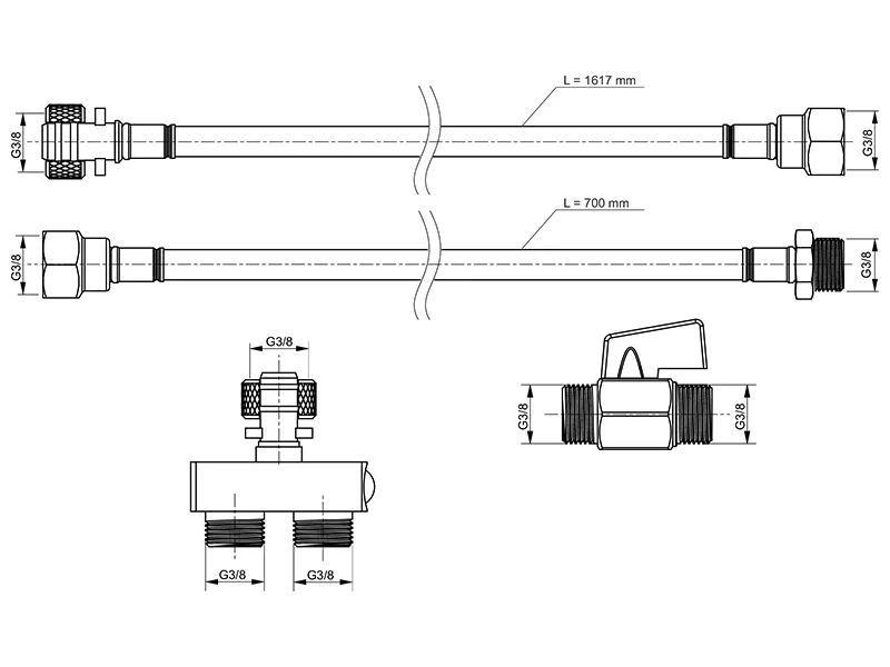 Соединительный комплект Toto NEOREST WX1, NEOREST WX2 HM183 для W1 и WX2