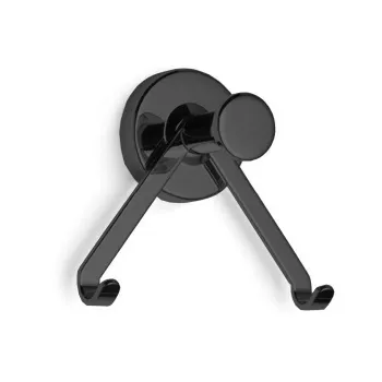 Крючок двойной Bertocci Cinquecento, черный матовый 11005150800