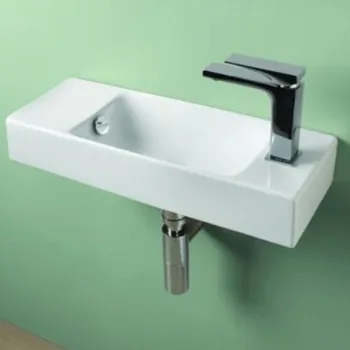 Раковина Artceram Handrinse 20х54, 1 отв., со слив-переливом, белый LML002 01 00