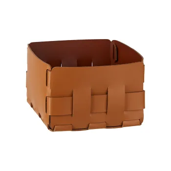 Корзинка ADJ Mini Bottega 19x19xH13, коньяк/бордо 1019.09/30