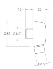 Шланговое подключение Ramonsoler золото 999002OC