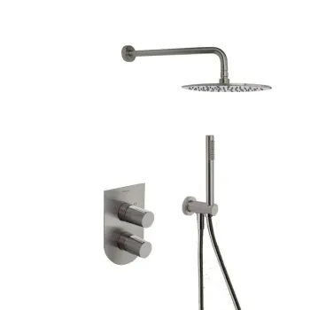 Смеситель для душа Ramonsoler Tzar встраиваемый с тропическим и ручным душем никель K3415021NC