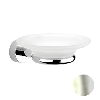 Мыльница подвесная Nicolazzi Accessori Bagno Minimale никель блестящий/белый 1487MNL