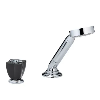 Смеситель на борт ванны THG Petale De Cristal Noir U6D-A02-6532/60A хром