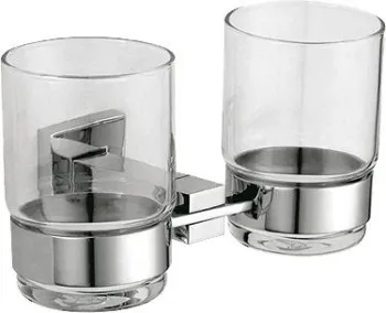 Стаканчик для зубных щёток Nofer двойной BARCELONA 16914.B