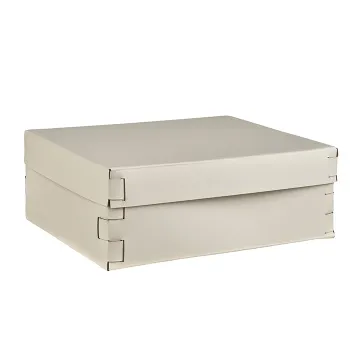 Коробка ADJ Snob 36x30xH13.5, панна котта/белый 3630.16/10