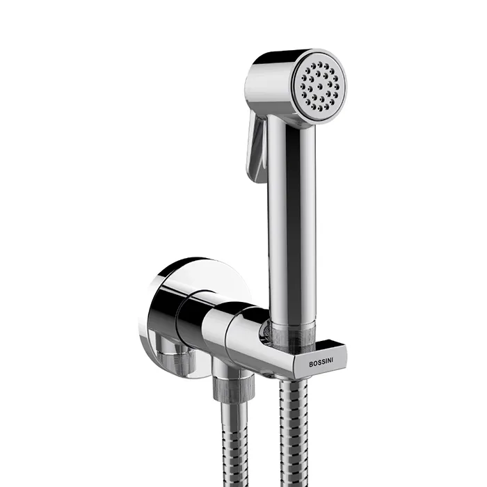Bossini Paloma Brass Гигиенический душ со смесителем, лейкой и шлангом 125см., цвет: хром E34007B.03