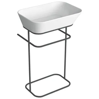 Консоль под раковину напольная Simas Wave WASA04 nero matt 50х75 см черный