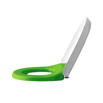 LAUFEN Florakids Сиденье для унитаза 8.2003.1, цвет белый/зеленый softclose