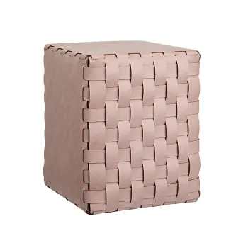 Пуф ADJ 35x35xH40, пепельная роза/устричный 1070.07/02