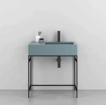 Раковина накладная Cielo I Narcisi NALAMDXSF PL 76 см правая голубой