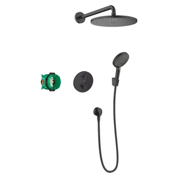 HG Croma Душ. система hansgrohe Croma 280 1jet скрытого монтажа, с термостатом Ecostat S, мат черный матовый